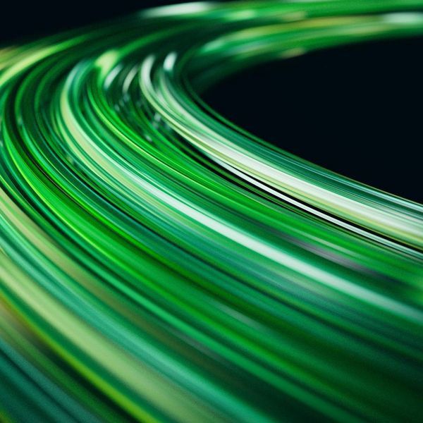 Abstract image representing energy and vitality through light trails.